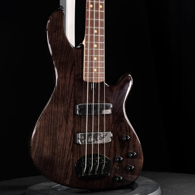 Lakland Skyline 44-OS Offset Bass Guitar - Trans Black with Rosewood Fingerboard - Palen Music