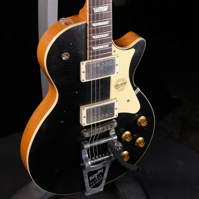 Heritage Custom Shop H-150 Bigsby Electric Guitar w/Case - Space Black - Palen Music
