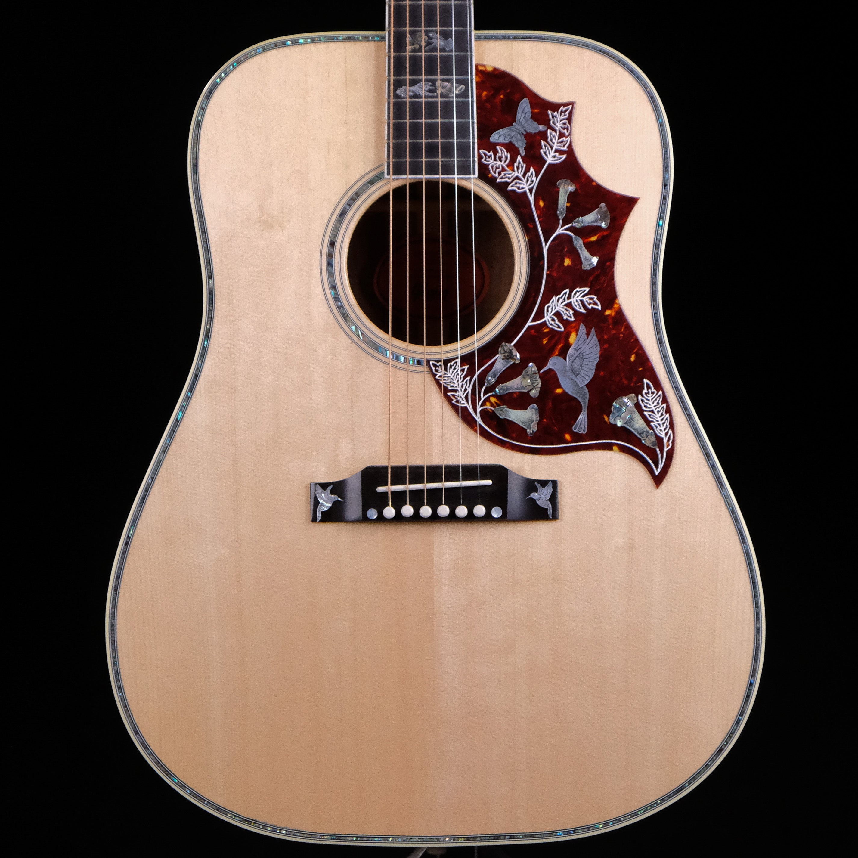 Gibson Hummingbird Custom Koa Acoustic Guitar - Antique Natural - Palen Music