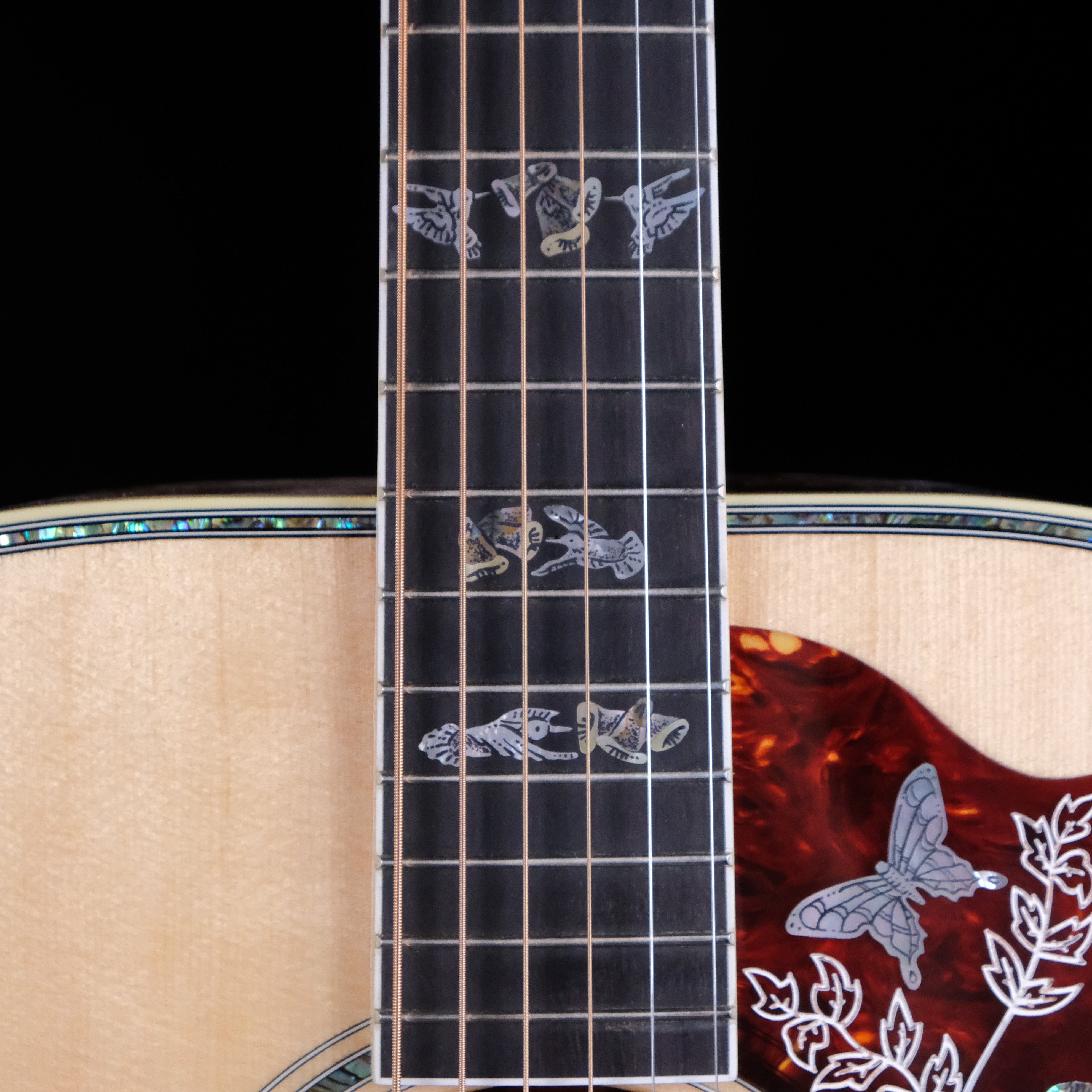 Gibson Hummingbird Custom Koa Acoustic Guitar - Antique Natural - Palen Music