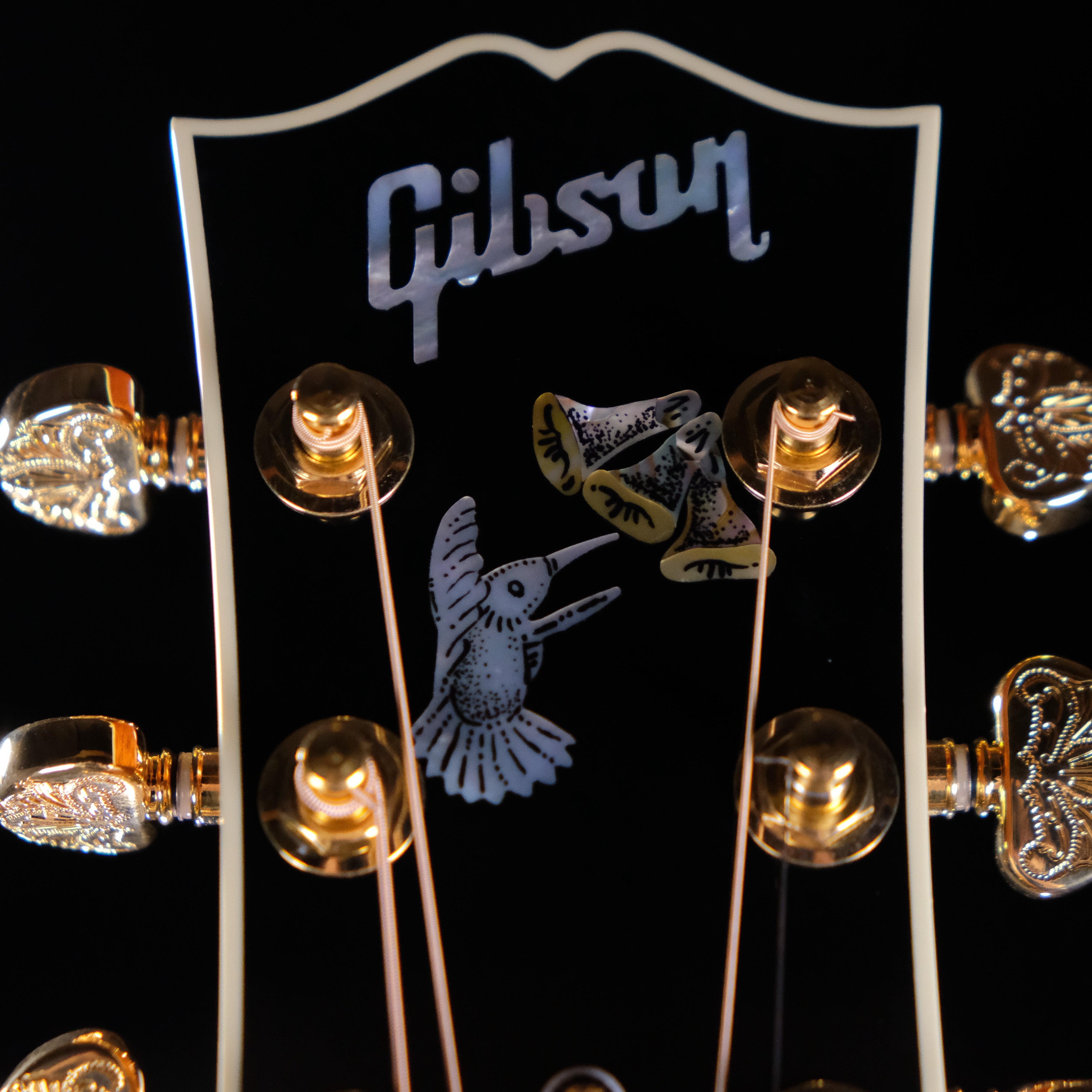 Gibson Hummingbird Custom Koa Acoustic Guitar - Antique Natural - Palen Music