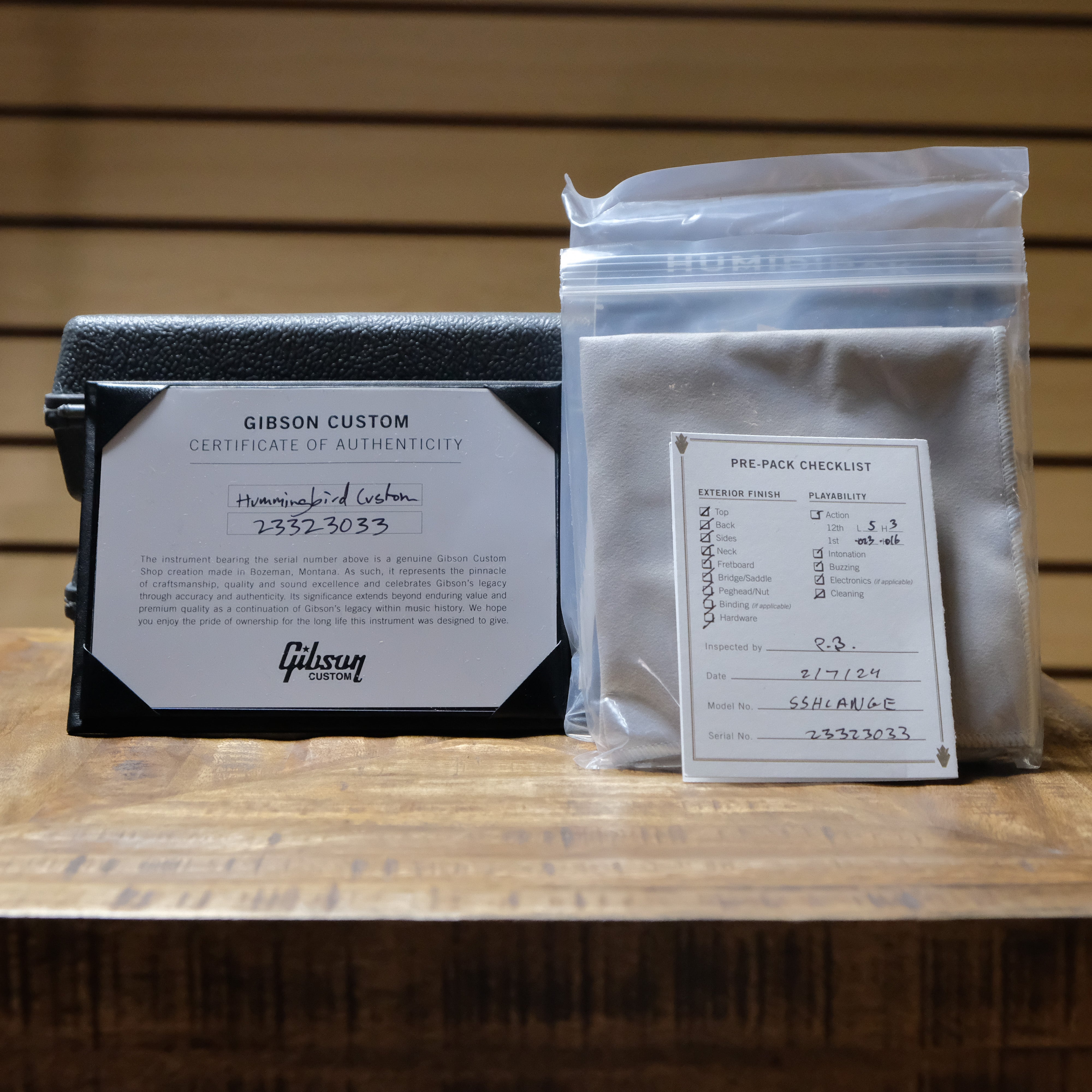 Gibson Hummingbird Custom Koa Acoustic Guitar - Antique Natural - Palen Music