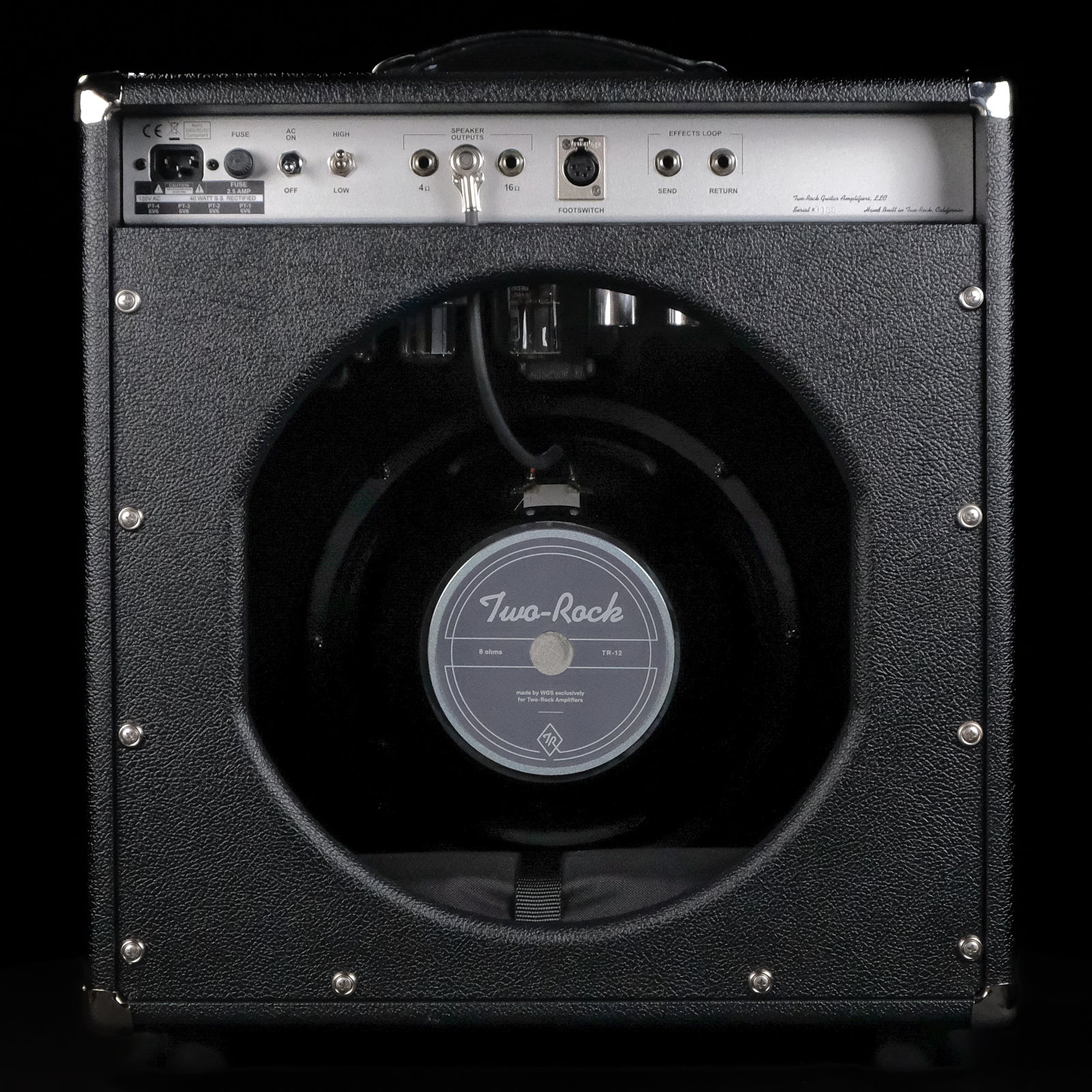 Two-Rock Classic Reverb Signature 40w/20w Combo Amp - Black, Silverface - Palen Music