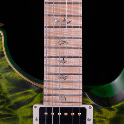 PRS Wood Library Custom 24 Quilted Maple 10 Top Electric Guitar - Jade - Palen Music