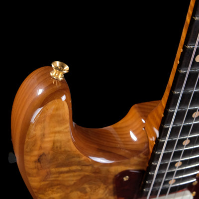 Fender Custom Shop Artisan Maple Burl Stratocaster Electric Guitar - Aged Natural, NOS, Ebony Madagascar Fingerboard - Palen Music