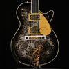 Gretsch G6134TG Limited-edition Paisley Penguin Electric Guitar - Blackburst over Black and Silver Paisley Sparkle - Palen Music