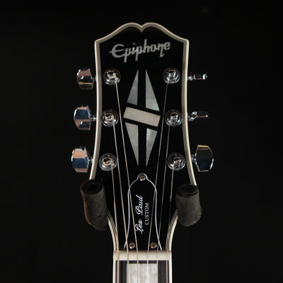 Epiphone Adam Jones Les Paul Custom Art Collection Electric Guitar - Korin Faught's, "Sensation", Antique Silverburst - Palen Music
