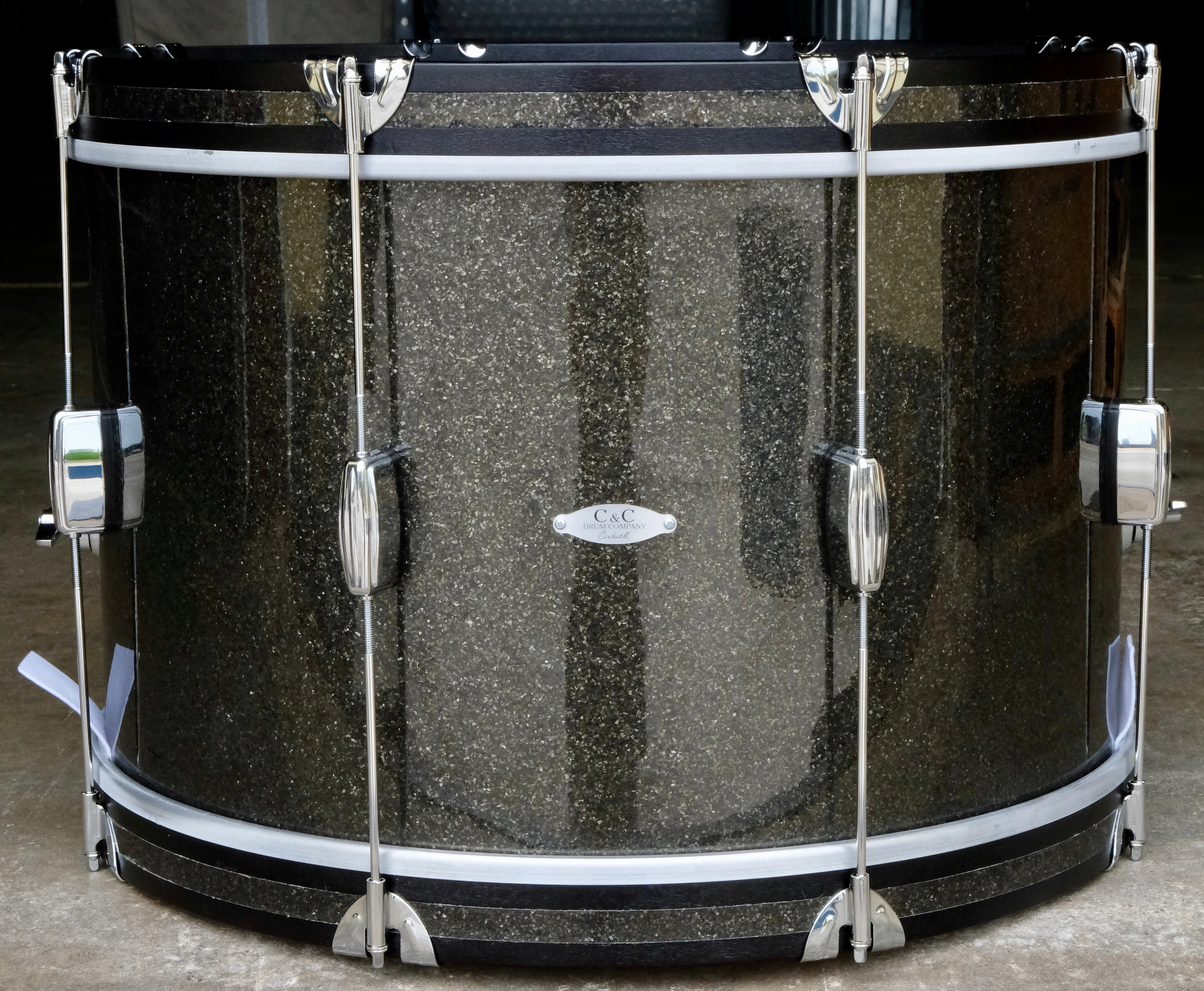 C&C Drum Co Player Date I Big Beat Shell Pack 22, 16, 13 - Grey Glass Glitter - Palen Music