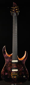 Mayones Duvell Elite 4Ever 6 - Trans Natural Fade Purple Burst Out Raw - Palen Music