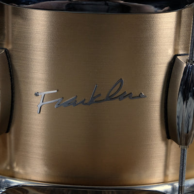 Franklin Drum Company Brushed Brass 6.5" x 14" Snare Drum with Triple Flange Hoops - Brushed Brass - Palen Music