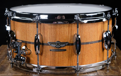 Tama Star Reserve Stave Ash Snare Drum - 6.5-inch x 14-inch - Oiled Amber Ash - Palen Music