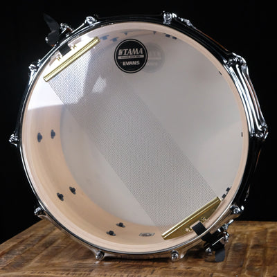 Tama S.L.P. G-Maple Snare Drum Limited-edition - 7-inch x 14-inch, Gloss Natural Zebrawood - Palen Music