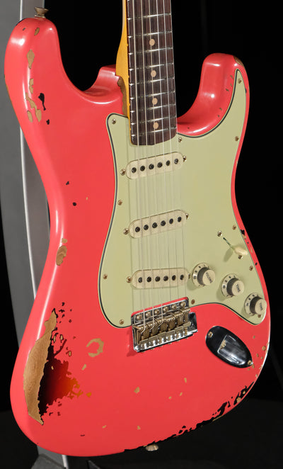Fender Custom Shop Michael Landau Signature 1963 Stratocaster - Fiesta Red Over 3-Color Sunburst - Palen Music