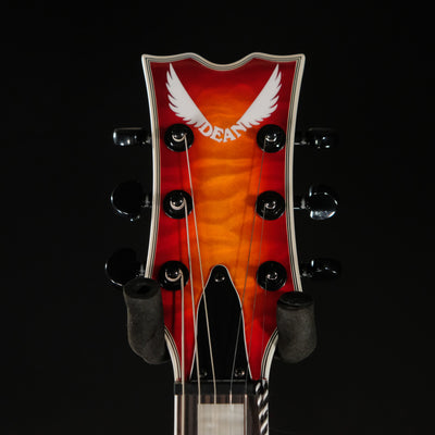 Dean Guitars Thoroughbred Select Quilt Top - Trans Cherry Sunburst - Palen Music