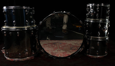 80's Slingerland Black Chrome Drum Kit - Palen Music