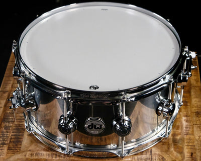 DW Collector's Series Metal Snare Drum - 6.5 x 14 inch - Stainless Steel 1mm - Palen Music