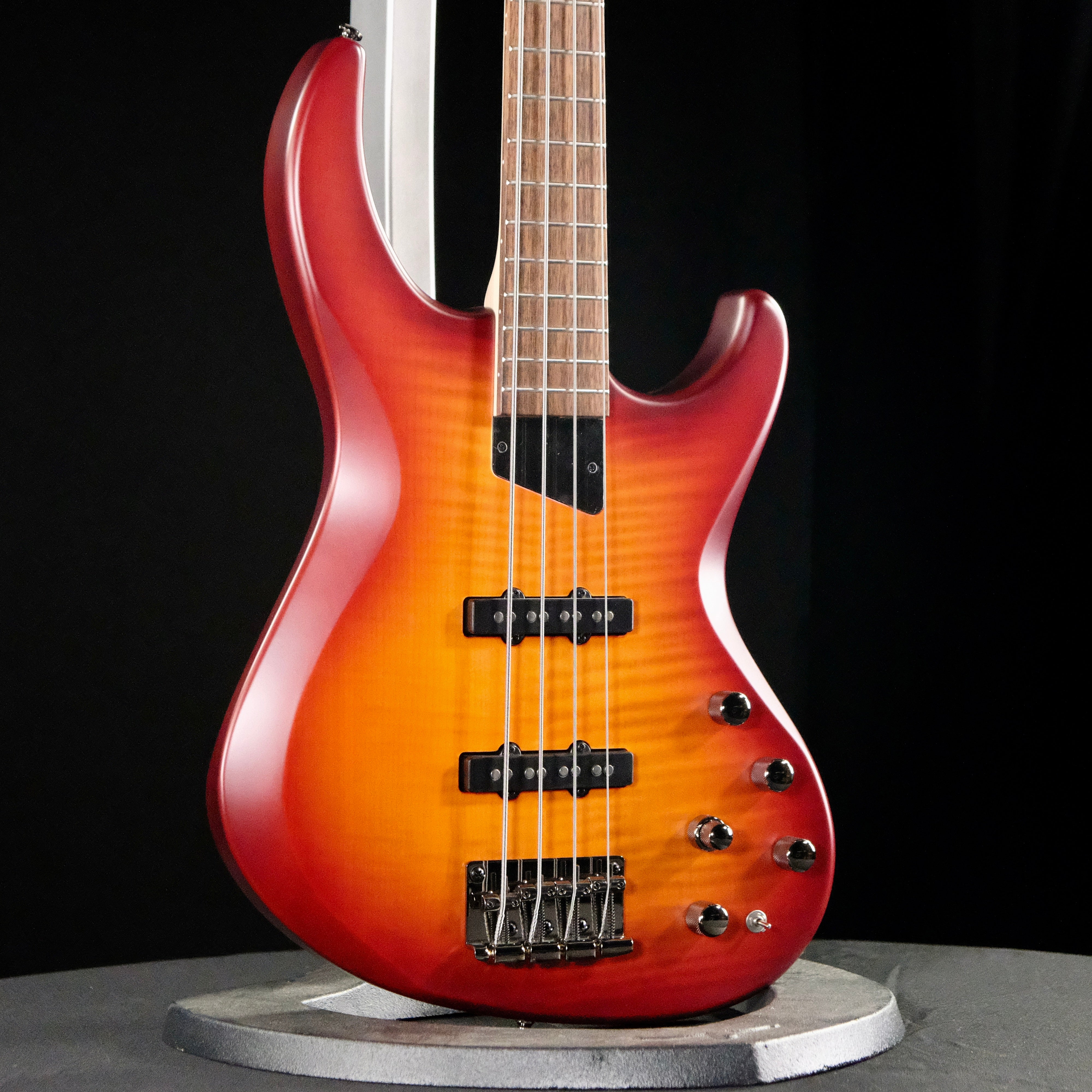 MTD Kingston Saratoga Deluxe 4-String Bass Guitar - Deep Cherry Burst - Palen Music