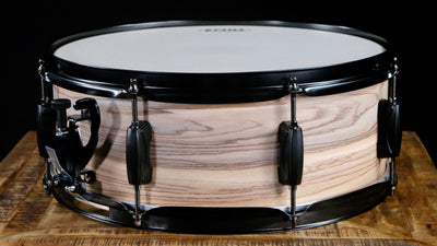Tama Woodworks Snare Drum 5.5-inch x 14-inch - Natural Zebra Wood - Palen Music