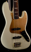 Squier 40th Anniversary Gold Edition Jazz Bass - Olympic White - Palen Music