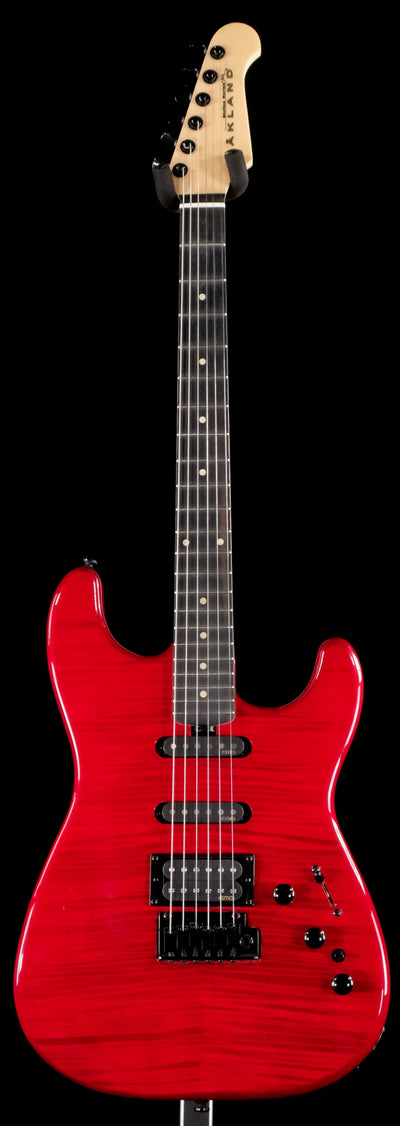 Lakland Skyline 65-S Flamed Maple HSS - Trans Red with Ebony Fingerboard - Palen Music