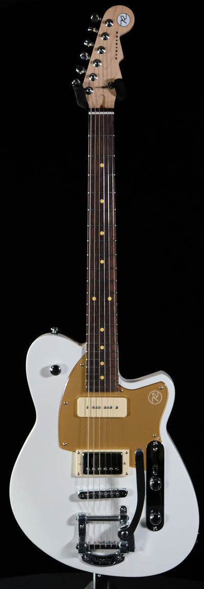 Reverend Double Agent OG with Bigsby Electric Guitar - Pearl White W/ Gold - Palen Music