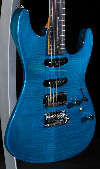 Ibanez MMN1 Martin Miller Signature Electric Guitar - Transparent Aqua Blue - Palen Music