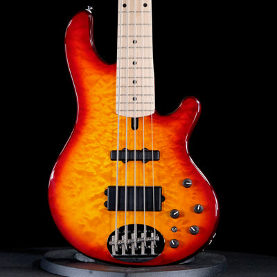 Lakland Skyline 55-02 Deluxe 5-string Bass Guitar - Honey Burst with Maple Fingerboard - Palen Music