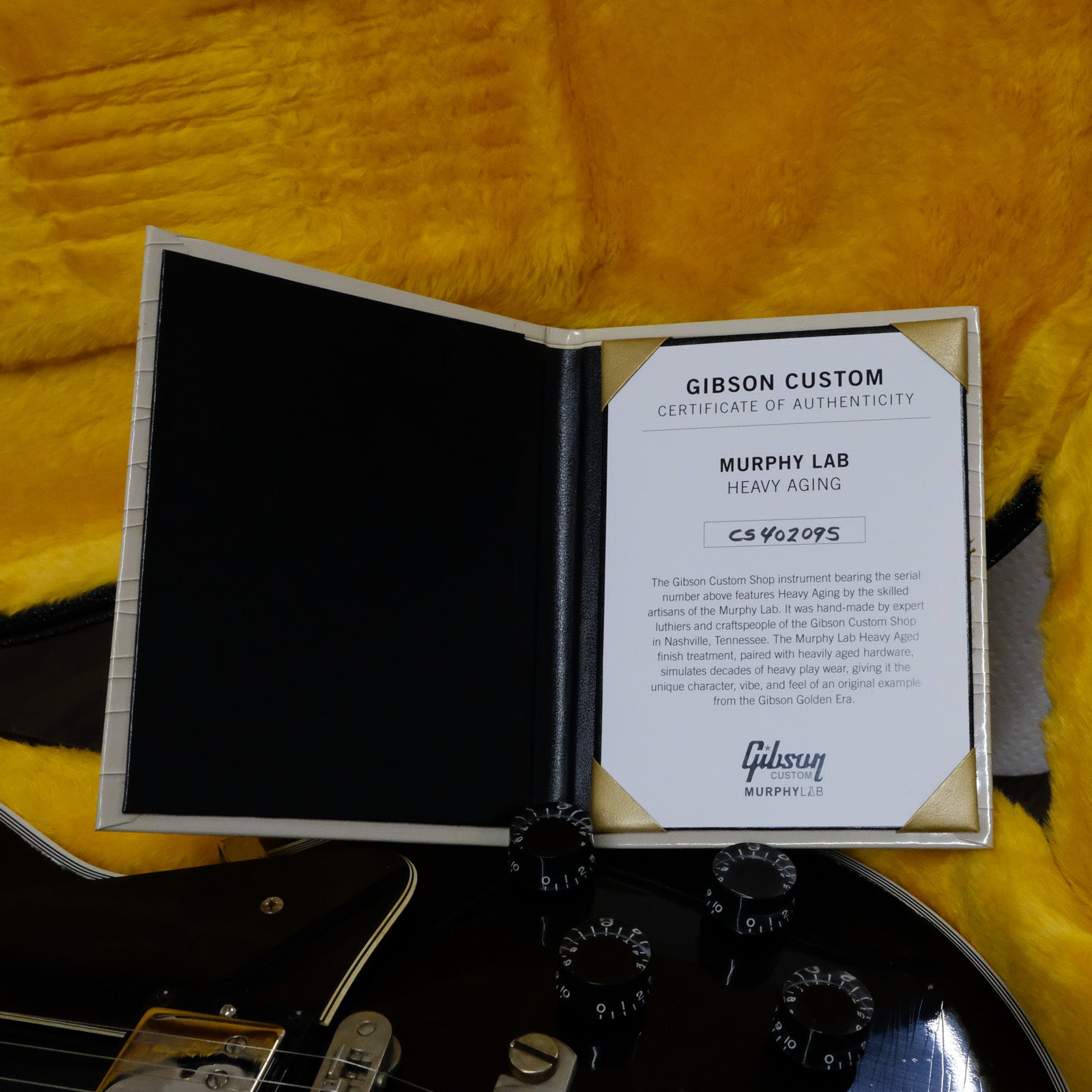 Used 2024 Gibson Custom Les Paul Custom - Heavy Aged Ebony
