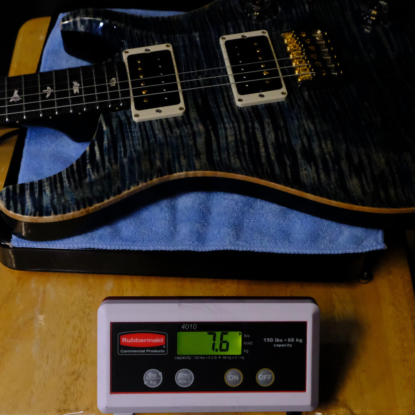 PRS Custom 24 10-Top Electric Guitar - Faded Whale Blue