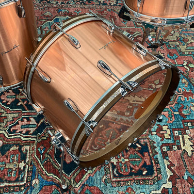 Franklin Drum Company Mahogany 3pc Shell Kit 13/16/22 - Brushed Copper - Palen Music
