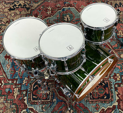 Franklin Drum Company Maple 4pc Shell Kit 10/12/16/22 - Army Drab/Olive Green - Palen Music