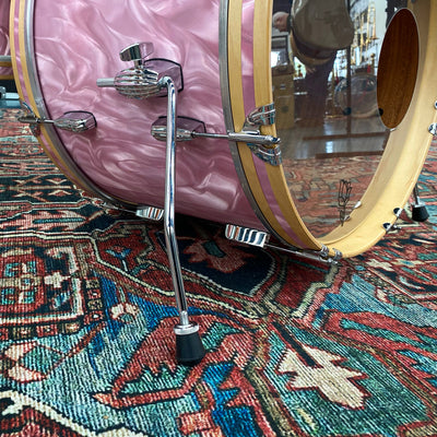 Franklin Drum Company Mahogany 3pc Shell Kit 13/16/22 - Pink Satin Flame - Palen Music