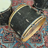 Franklin Drum Company Maple 3pc Shell Kit 13/16/24 - Black Satin Flame - Palen Music