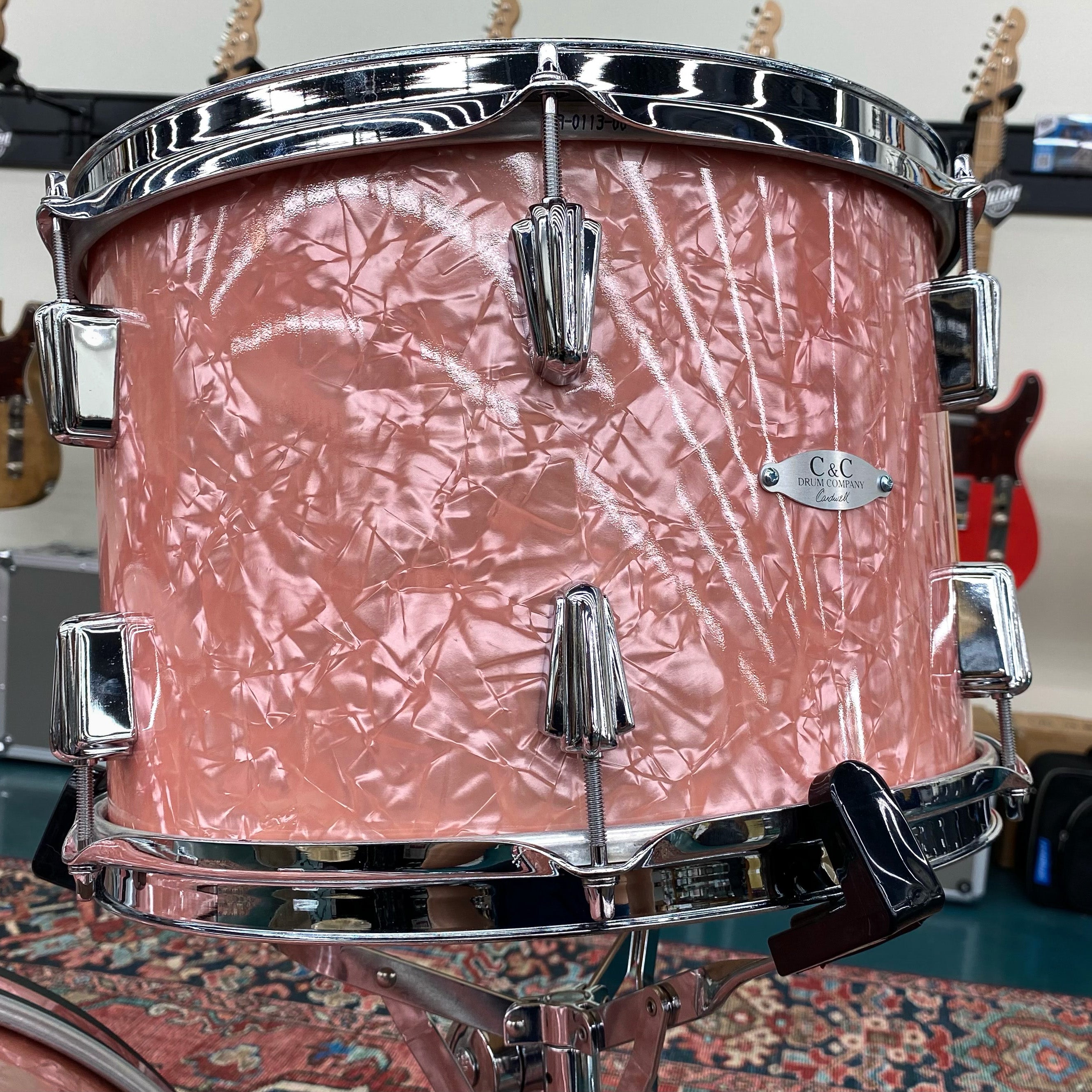 C&C Drum Co 12th & Vine Maple/Poplar/Maple Big Beat 3pc Shell Pack - Rose Marine Pearl - Palen Music
