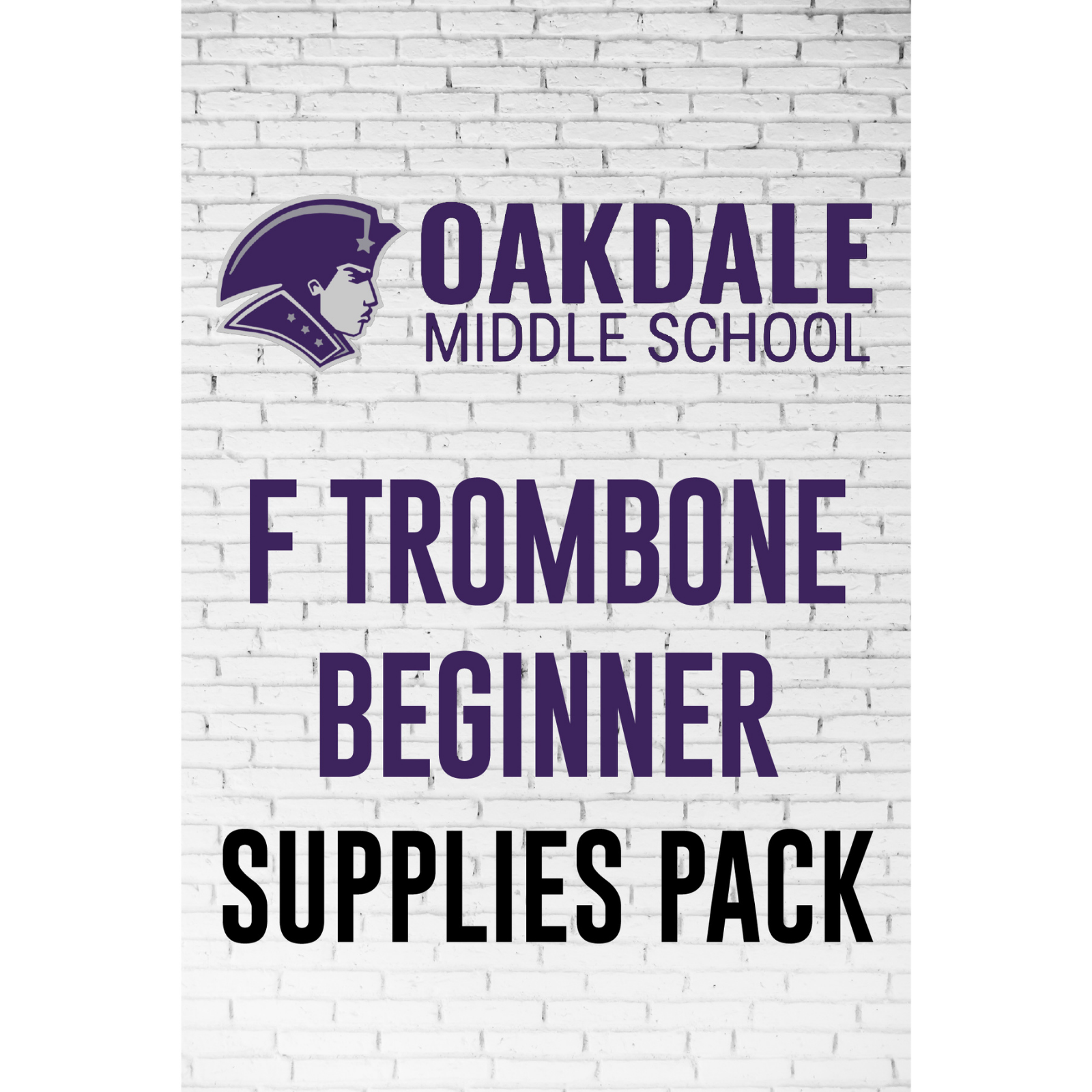 Oakdale F Trombone Beginner Supply Pack