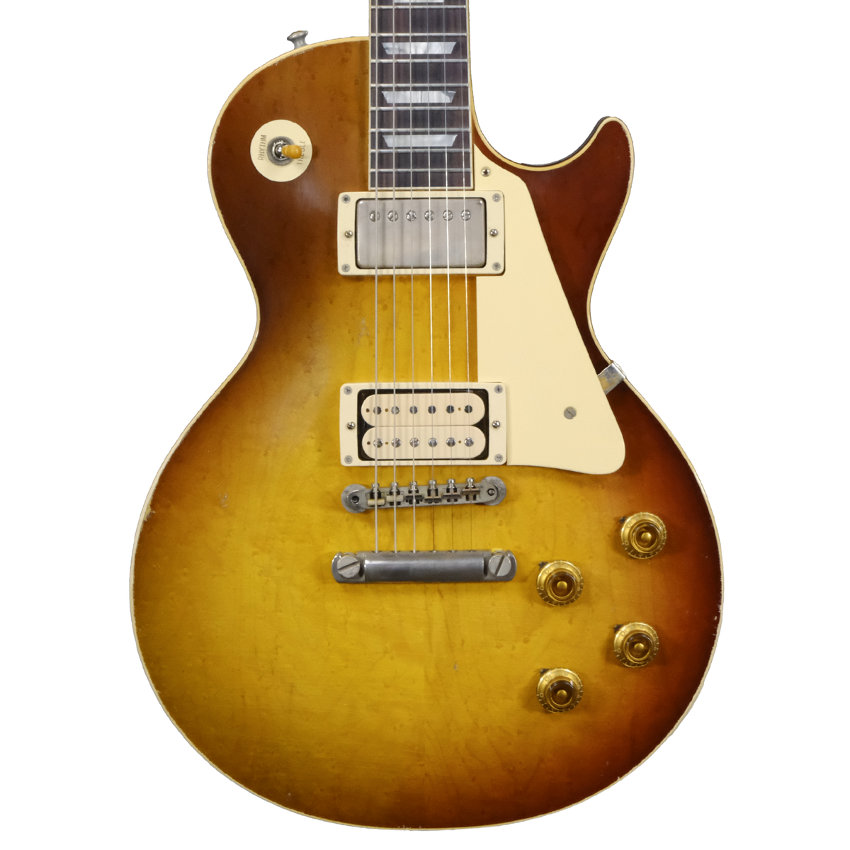 Gibson Custom Shop Limited Edition 1959 Les Paul Standard Reissue Light Aged - Dark Peach Burst BOTB Page 151 w/Birdseye Maple Top