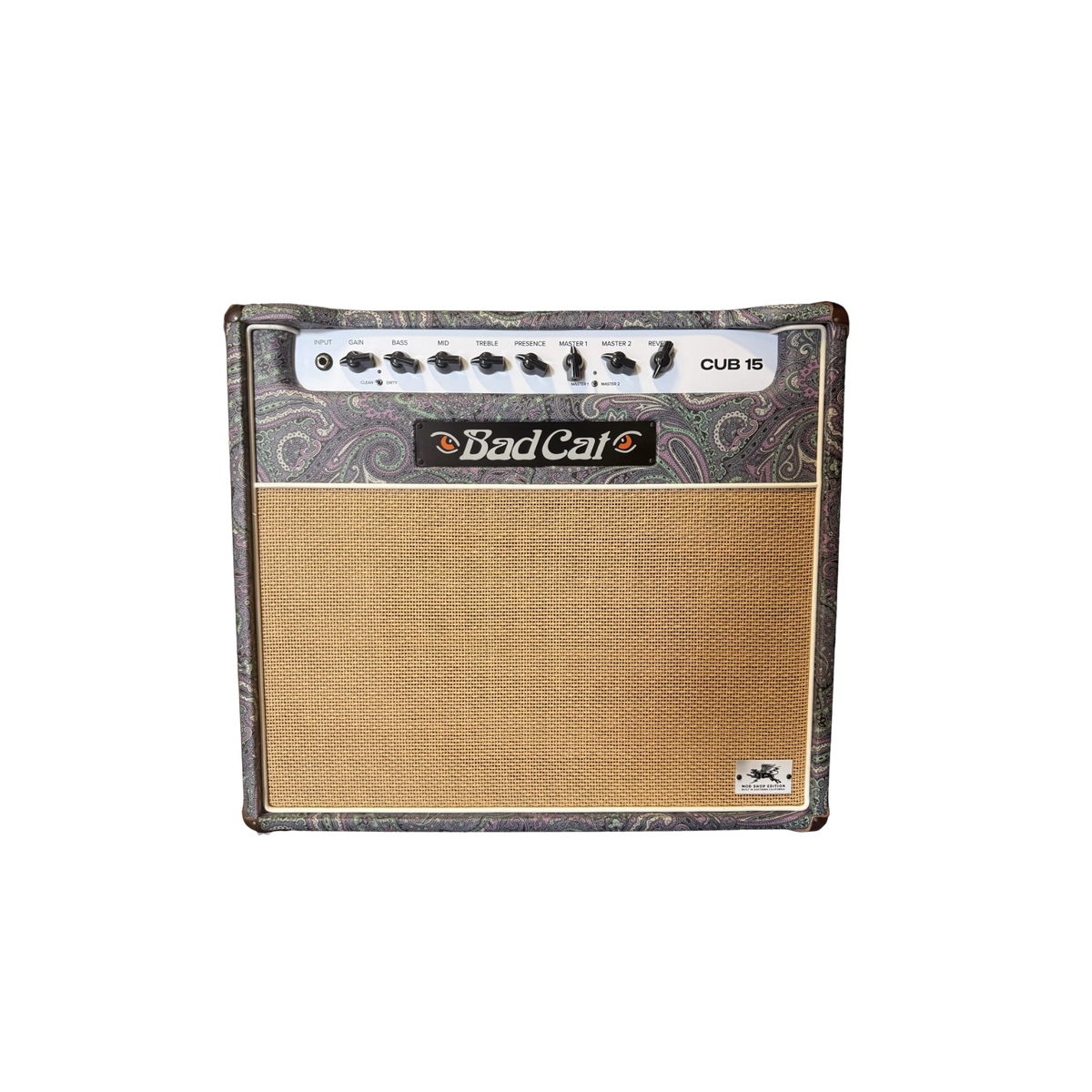 Bad Cat Cub 15 Mod Shop Edition - Custom Purple Paisley with Wheat Grill