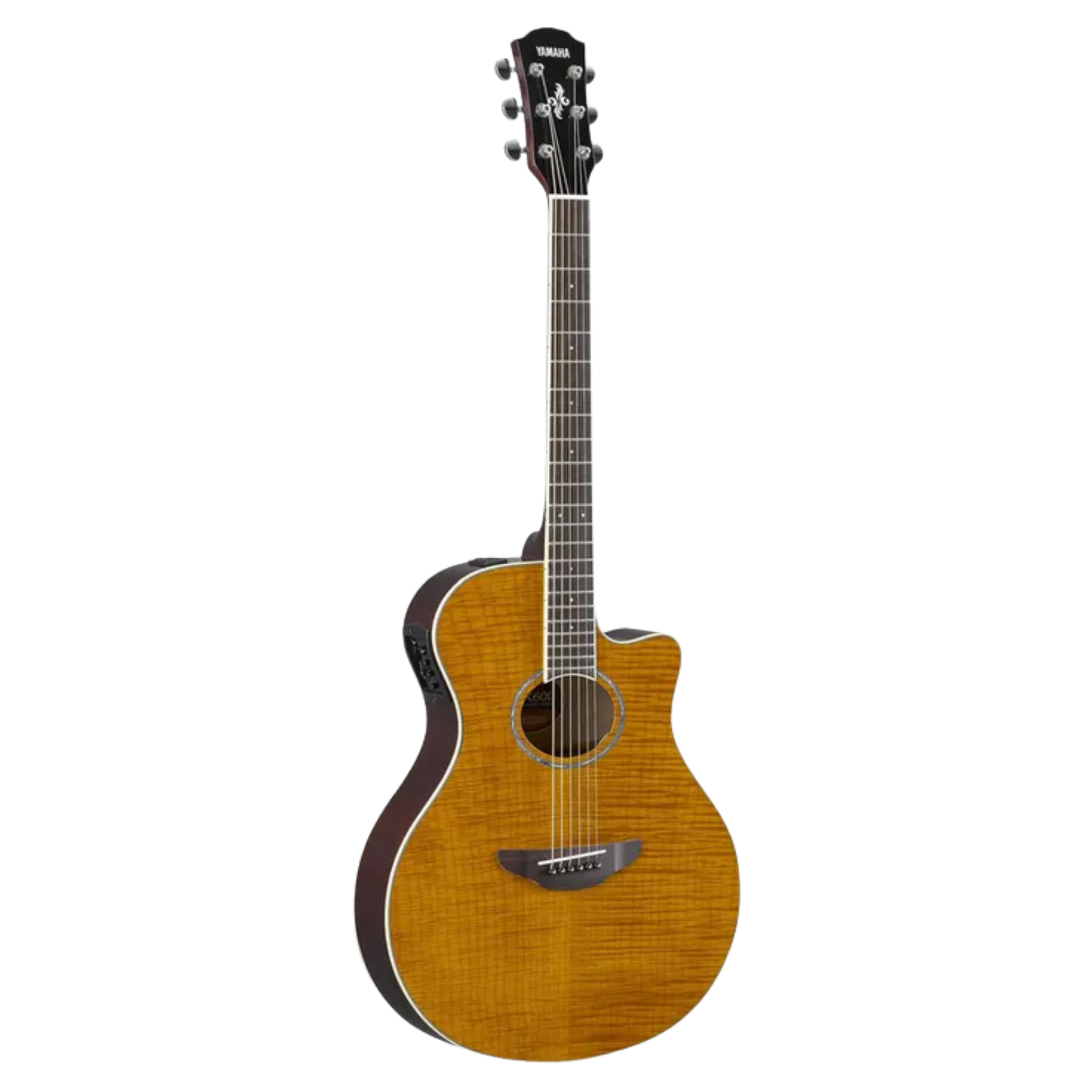 Yamaha APX600FM AIMM Exclusive Acoustic-Electric Guitar - Flame Amber