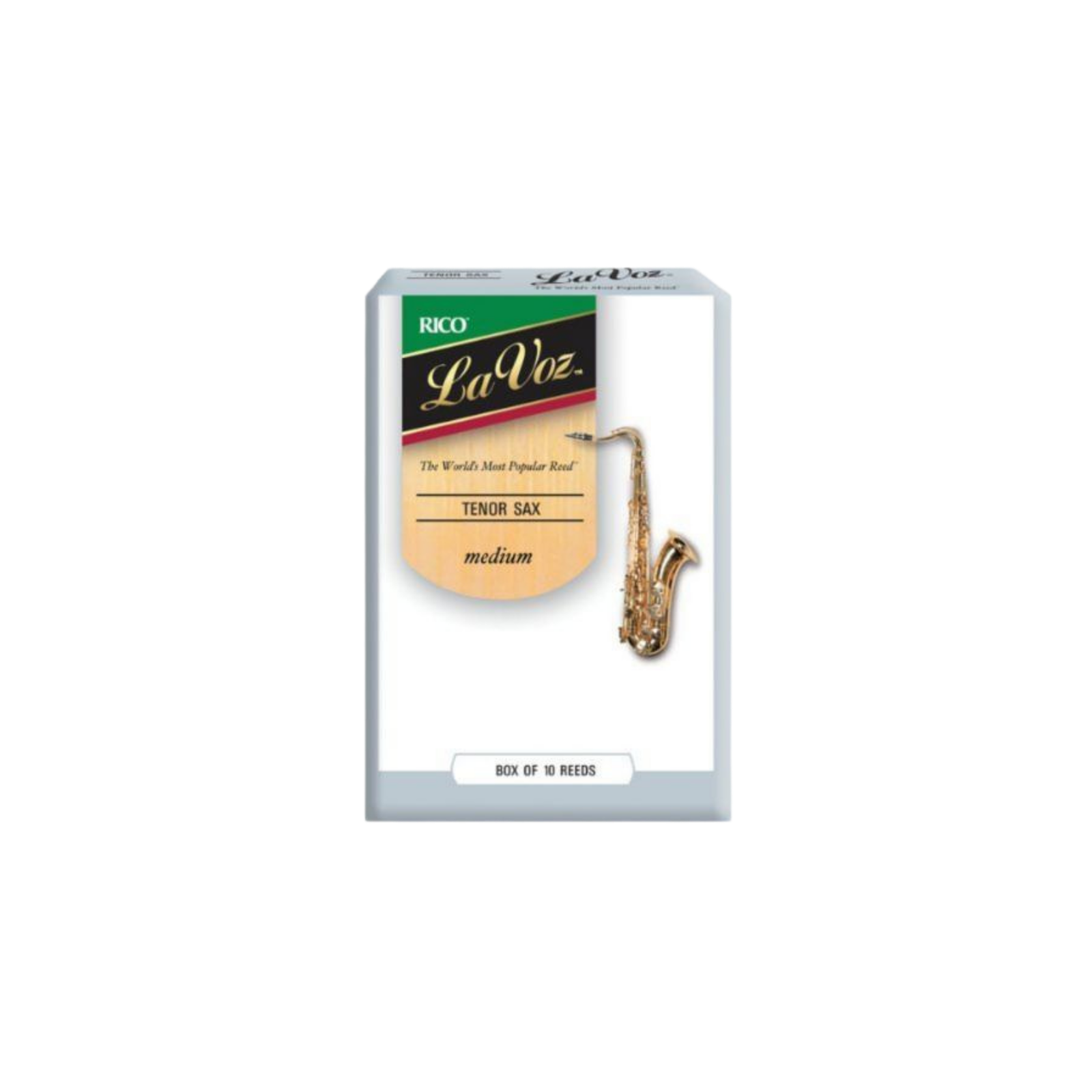 La Voz RKC10MD Tenor Sax Reeds, Strength Medium (10-Pack)