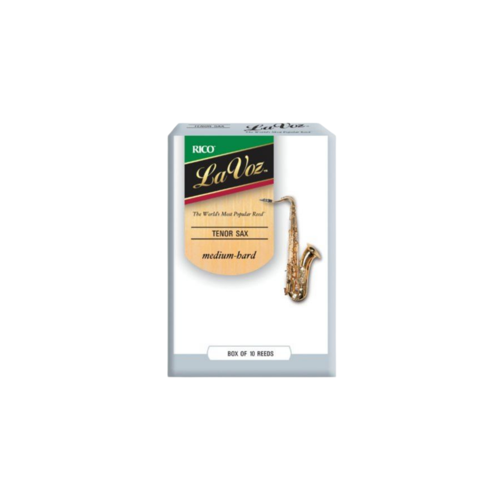 La Voz RKC10MH Tenor Sax Reeds, Strength Mediium Hard (10-Pack)