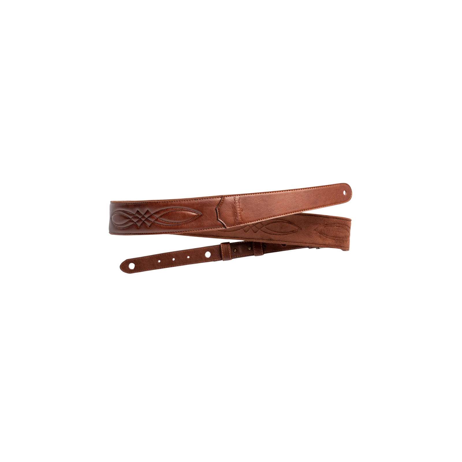 Taylor 2" Vegan Leather Guitar Strap, Medium Brown