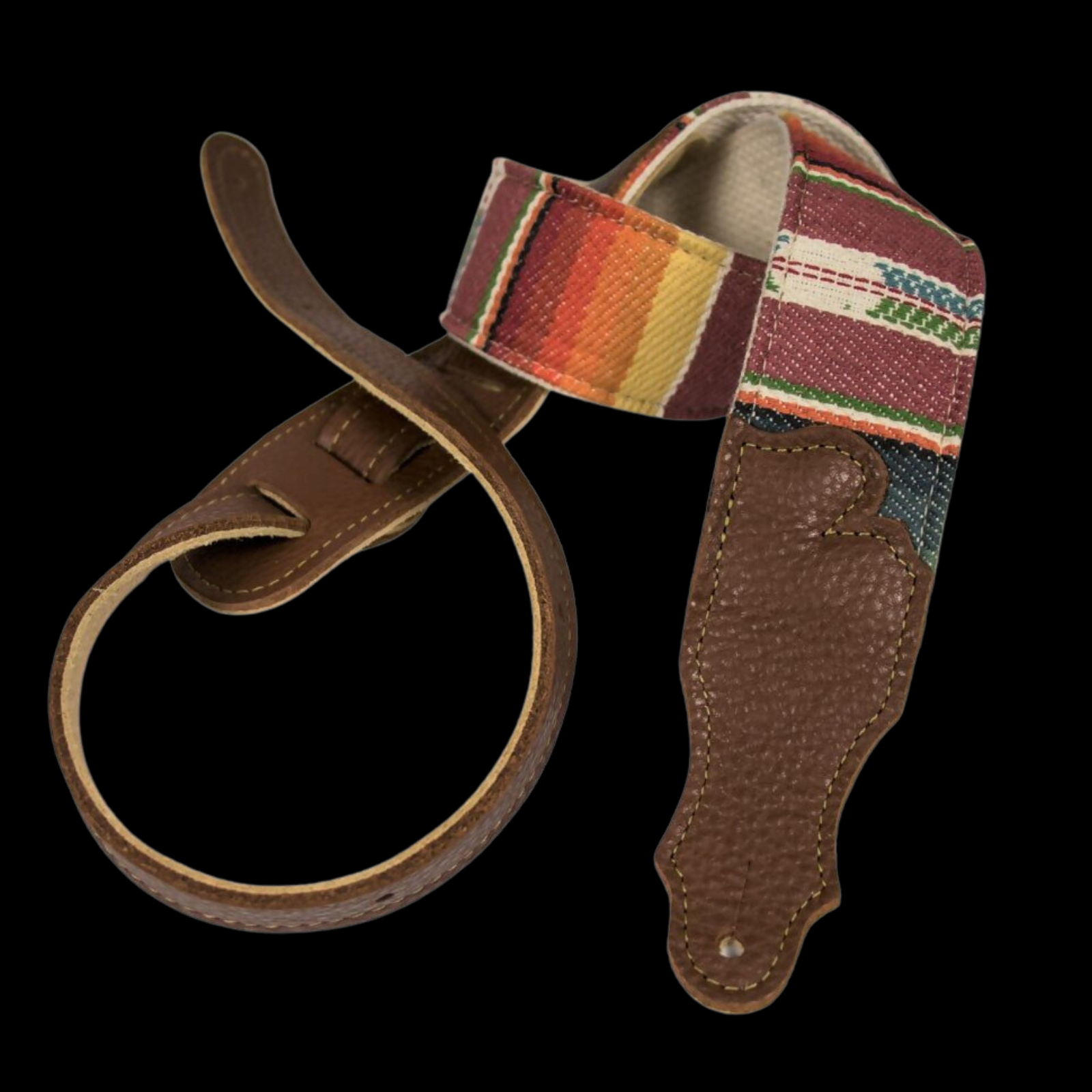 Franklin Straps Saddle Blanket Guitar Strap - Caramel - Palen Music