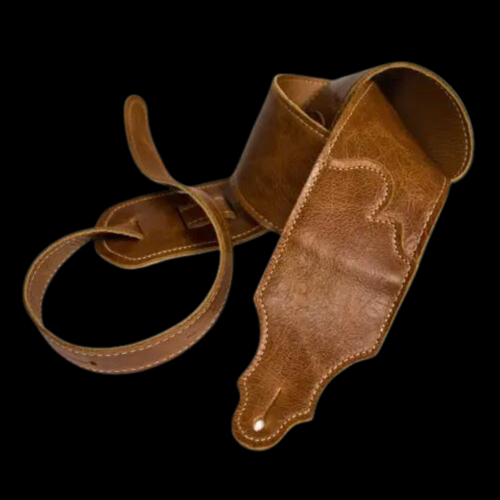 Franklin Straps 3” Jackson Hole Aged Leather - Cognac - Palen Music