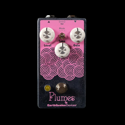 EarthQuaker Devices Limited Edition Plumes Small Signal Shredder Overdrive Pedal - Blue Steel Sparkle with Orchid - Palen Music