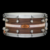 Pearl Music City Custom Solid Walnut Snare Drum - 14 x 6.5 inch - Natural with Kingwood Royal Inlay - Palen Music