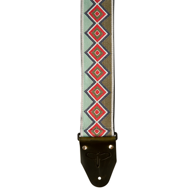 Paul Reed Smith 2.75" Retro Jacquard Strap (Green/Red) - Palen Music
