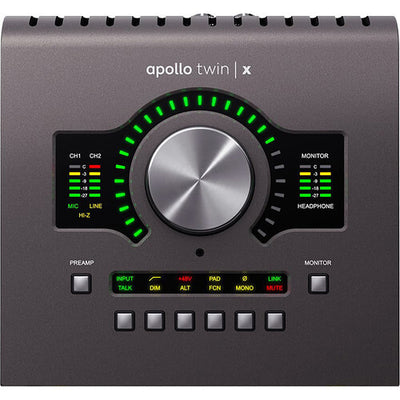 Universal Audio Apollo Twin X QUAD Heritage Edition Desktop 10x6 Thunderbolt 3 Audio Interface with Real-Time UAD Processing - Palen Music