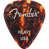 Fender 6-pack Wavelength Celluloid 351 Shape Heavy Guitar Picks (Tortoise Shell) - Palen Music