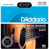 D'Addario 80/20 Bronze Light Coated Acoustic Strings (.012-.053) - Palen Music