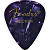 Fender 12-pack Celluloid 351 Shape Medium Guitar Picks (Purple Moto) - Palen Music